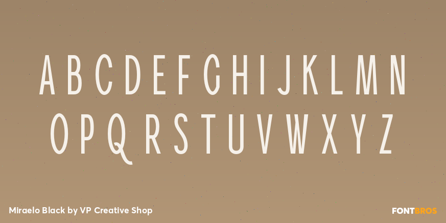 Miraelo Black Font Poster #2
