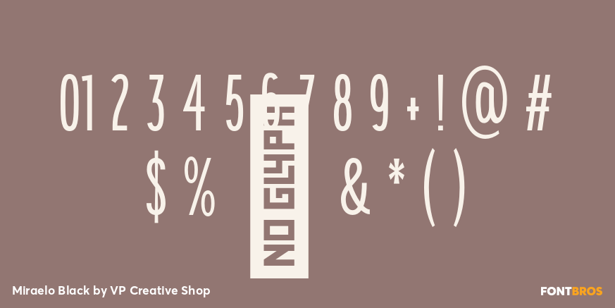 Miraelo Black Font Poster #4
