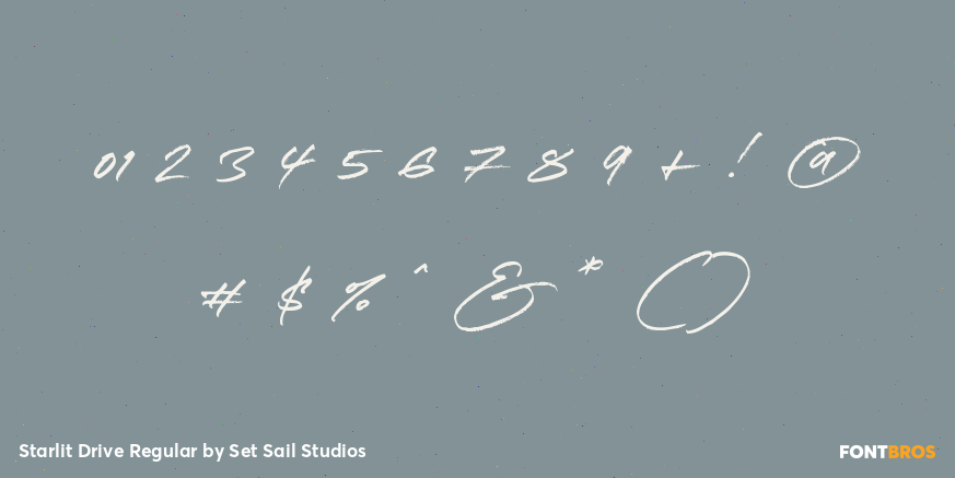 Starlit Drive Regular Font Poster #4