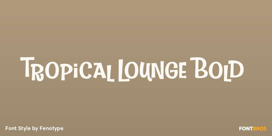 Tropical Lounge Bold Poster