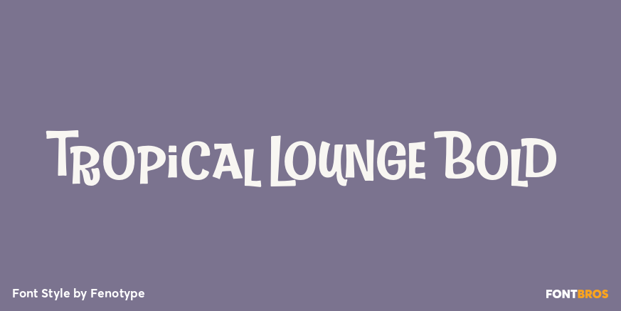 Tropical Lounge Bold Poster