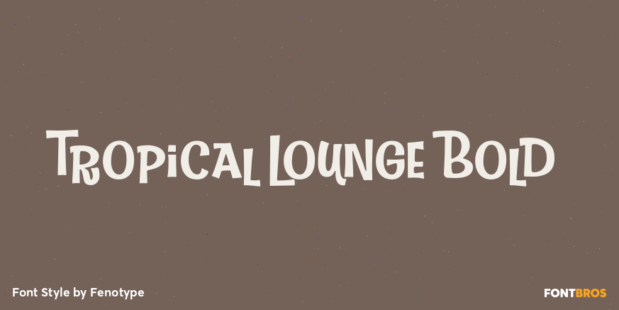 Tropical Lounge Bold Poster
