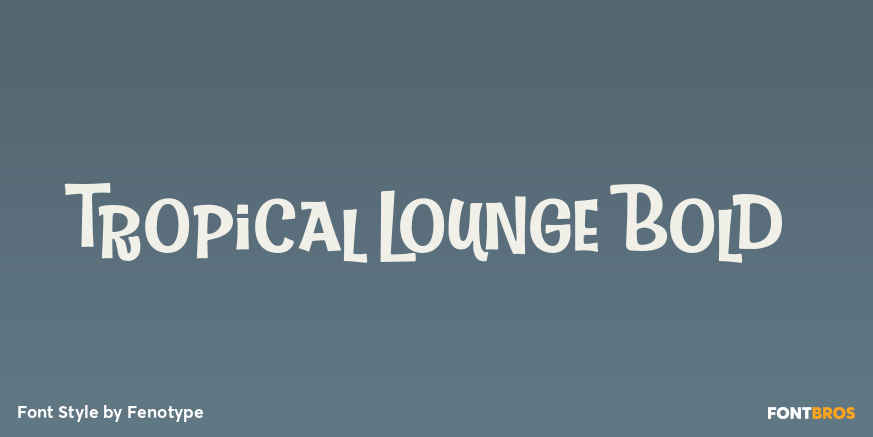 Tropical Lounge Bold Poster