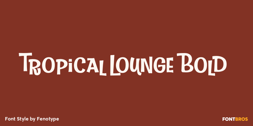 Tropical Lounge Bold Poster