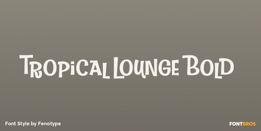 Tropical Lounge Bold Poster