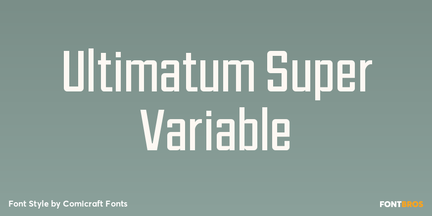 Ultimatum Super Variable Poster