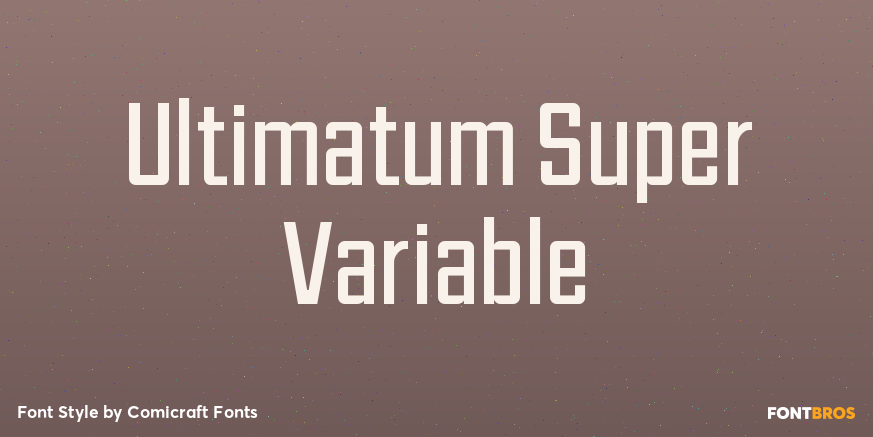Ultimatum Super Variable Poster