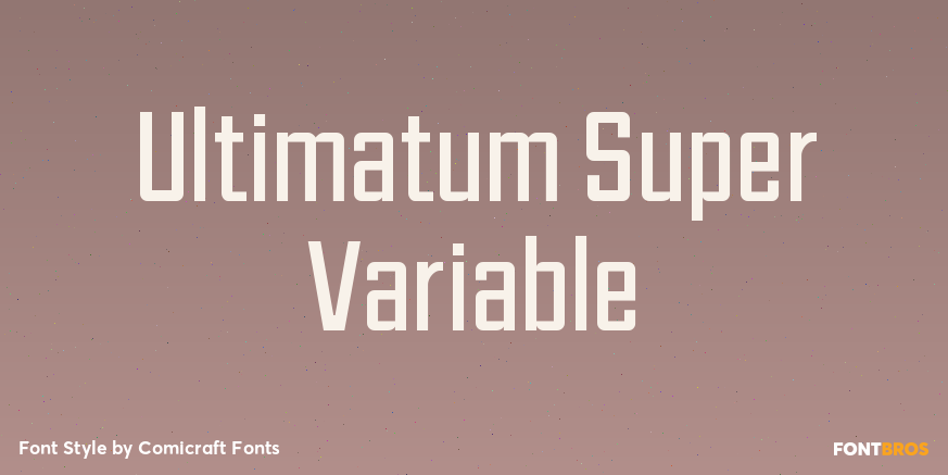 Ultimatum Super Variable Poster
