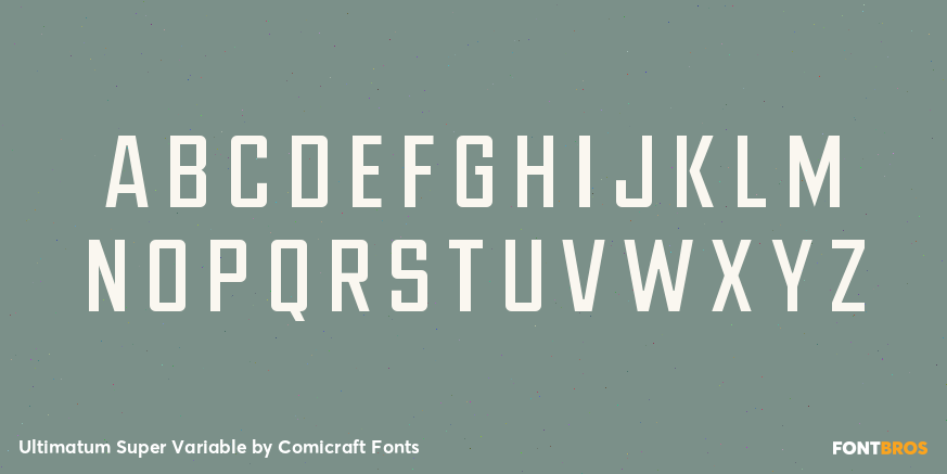 Ultimatum Super Variable Font Poster #2