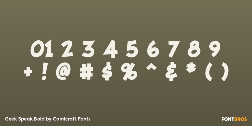 Geek Speak Bold Font Poster #4