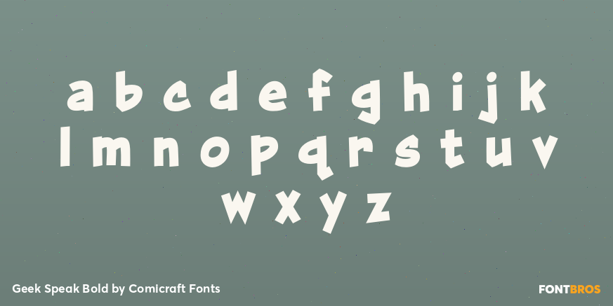 Geek Speak Bold Font Poster #3