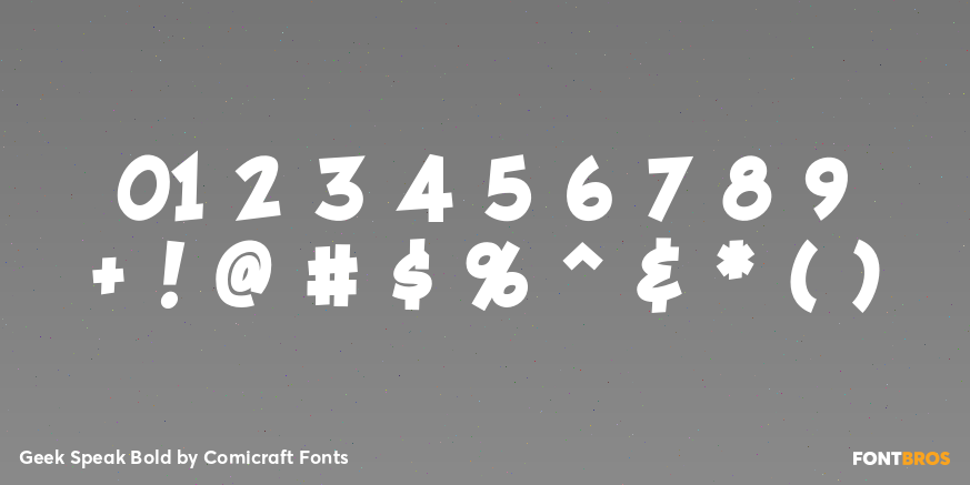 Geek Speak Bold Font Poster #4