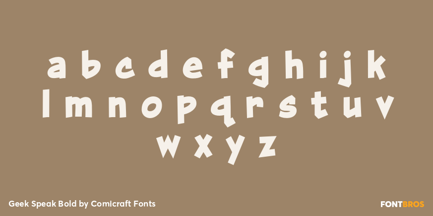 Geek Speak Bold Font Poster #3