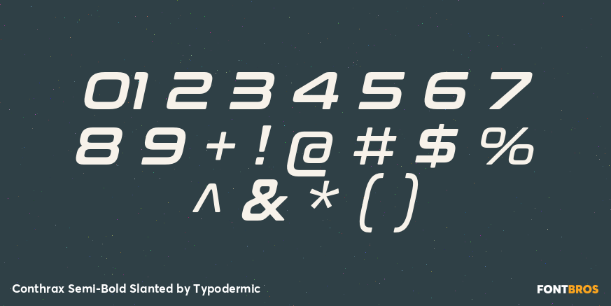 Conthrax Semi-Bold Slanted Font Poster #4