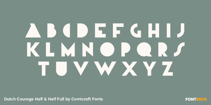 Dutch Courage Half & Half Full Font Poster #1