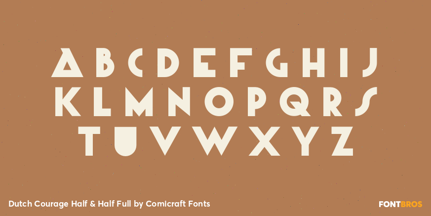 Dutch Courage Half & Half Full Font Poster #1