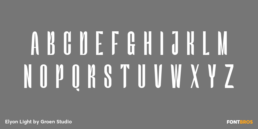 Elyon Light Font Poster #2