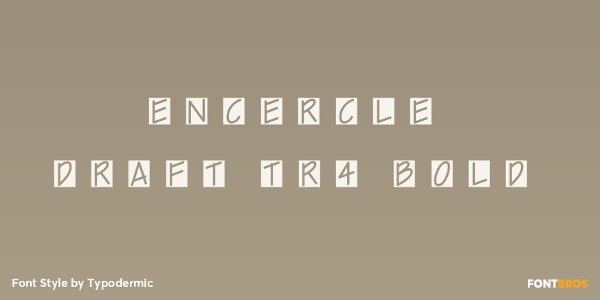 Encercle Draft TR4 Bold Poster