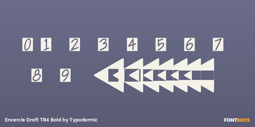 Encercle Draft TR4 Bold Font Poster #1