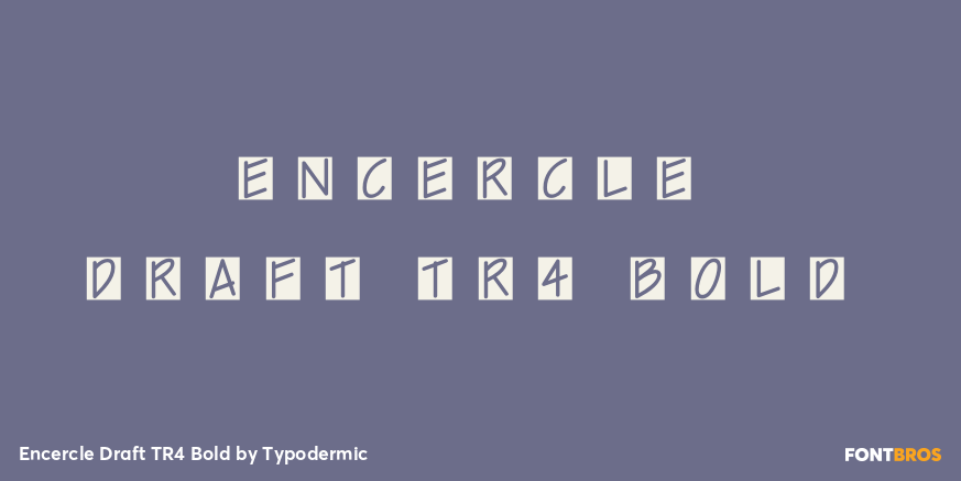 Encercle Draft TR4 Bold Font Poster #1