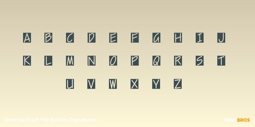 Encercle Draft TR4 Bold Font Poster #2