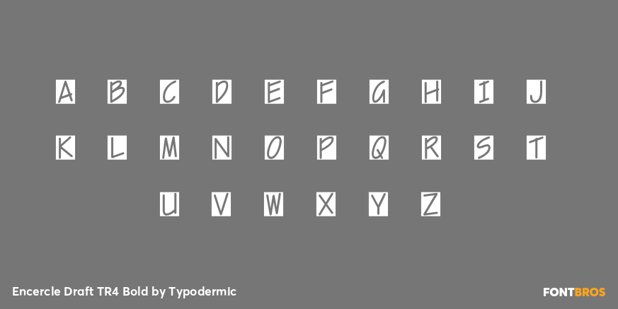 Encercle Draft TR4 Bold Font Poster #3