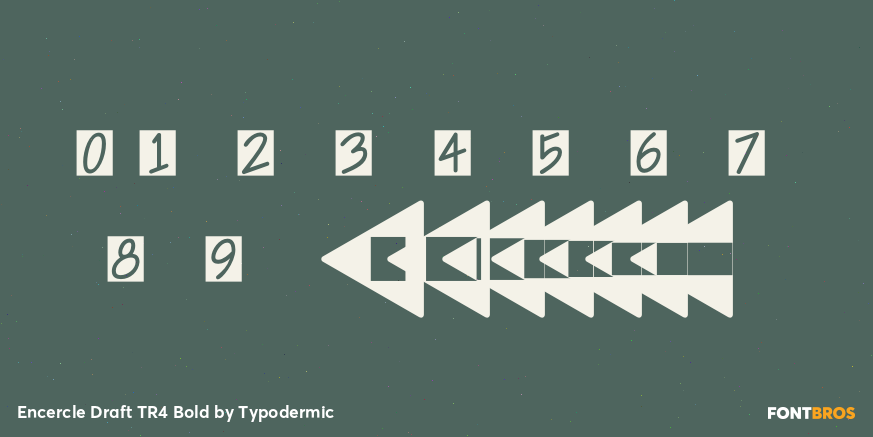 Encercle Draft TR4 Bold Font Poster #4