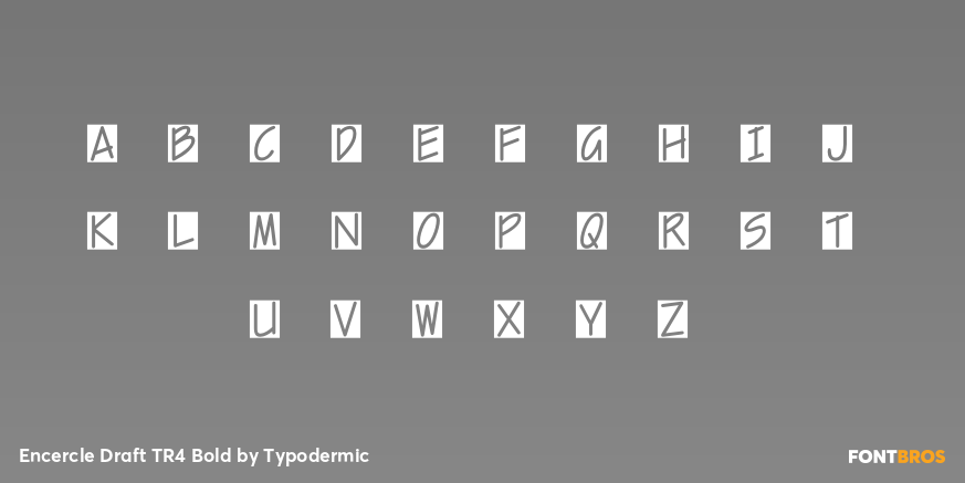 Encercle Draft TR4 Bold Font Poster #1
