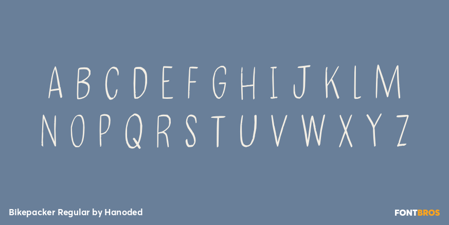 Bikepacker Regular Font Poster #2