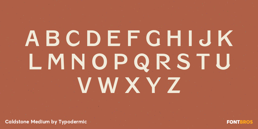 Caldstone Medium Font Poster #2