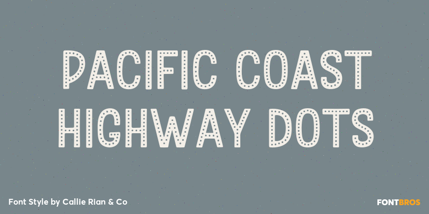 Pacific Coast Highway Dots Poster