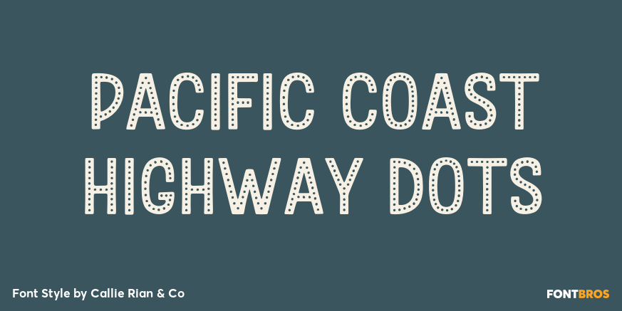 Pacific Coast Highway Dots Poster