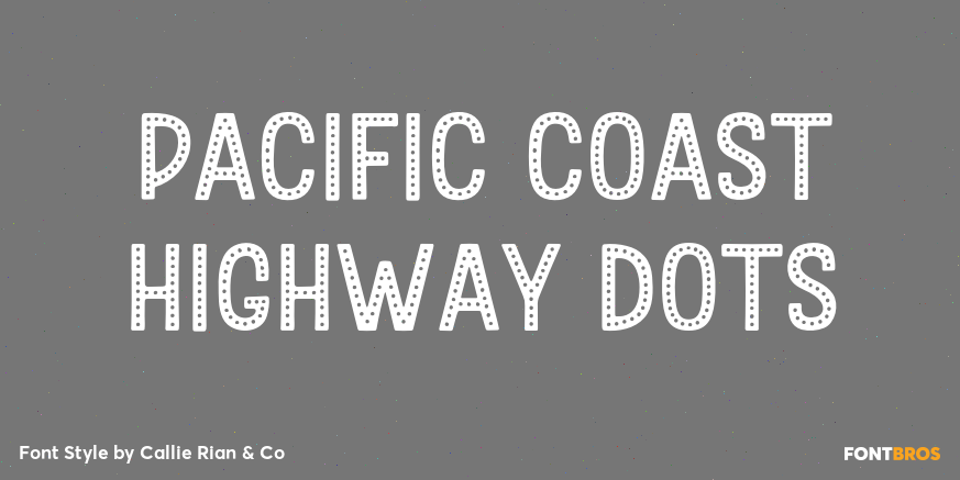 Pacific Coast Highway Dots Poster