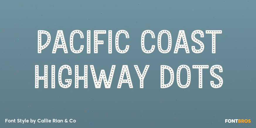 Pacific Coast Highway Dots Poster