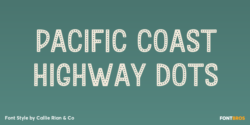 Pacific Coast Highway Dots Poster
