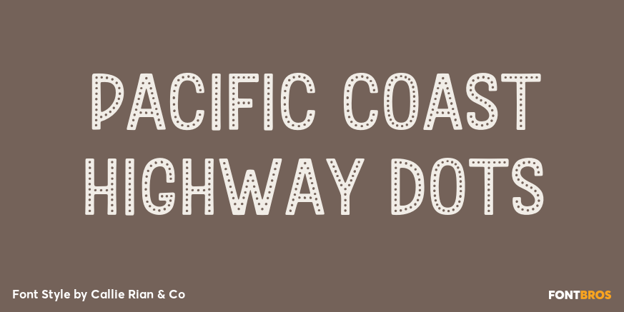 Pacific Coast Highway Dots Poster