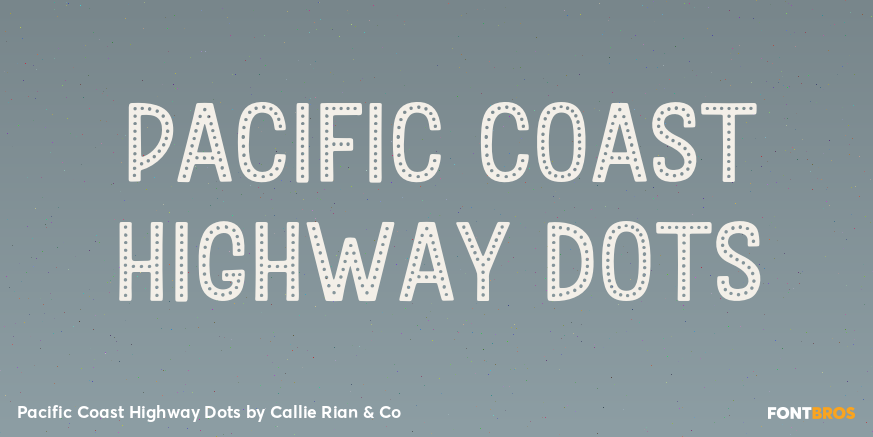 Pacific Coast Highway Dots Poster
