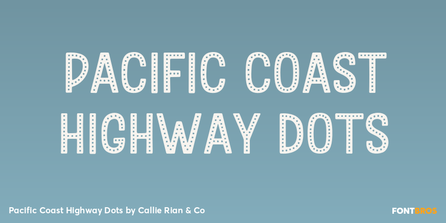 Pacific Coast Highway Dots Poster