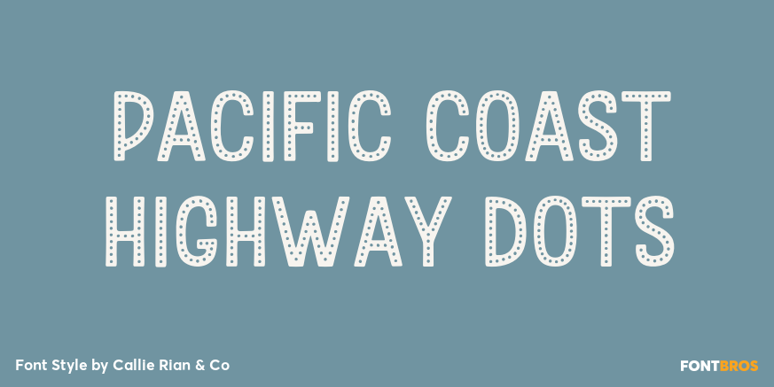 Pacific Coast Highway Dots Poster