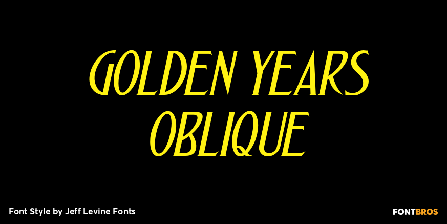 Golden Years Oblique Poster