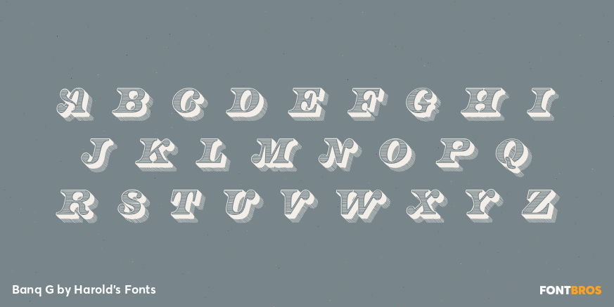 Banq G Font Poster #2