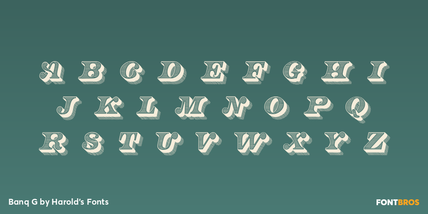 Banq G Font Poster #3
