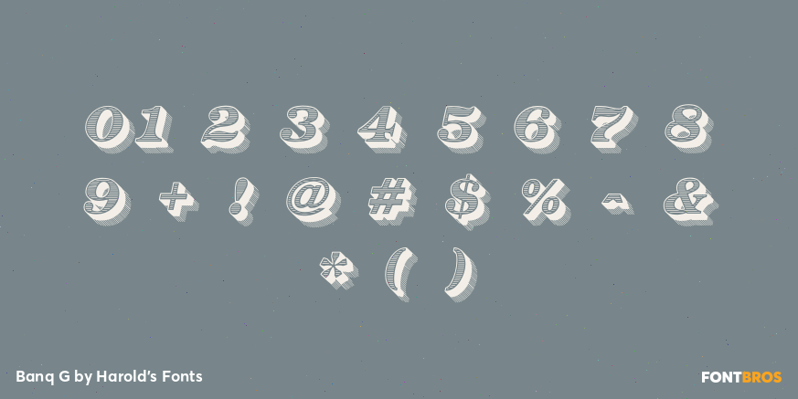 Banq G Font Poster #4