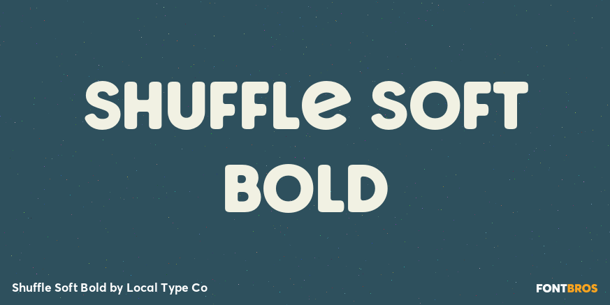Shuffle Soft Bold Font Poster