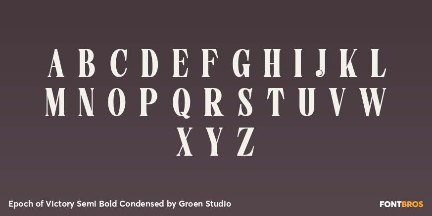 Epoch of Victory Semi Bold Condensed Font Poster #2
