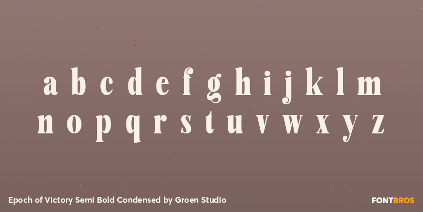 Epoch of Victory Semi Bold Condensed Font Poster #3