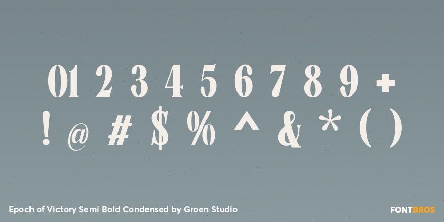 Epoch of Victory Semi Bold Condensed Font Poster #4