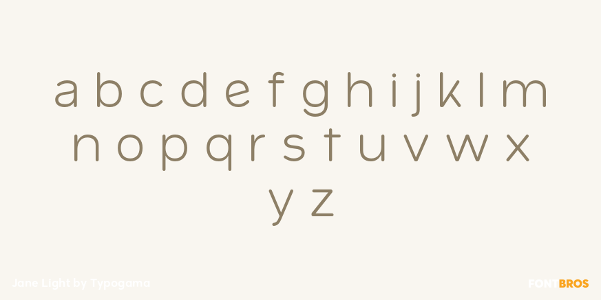Jane Light Font Poster #3