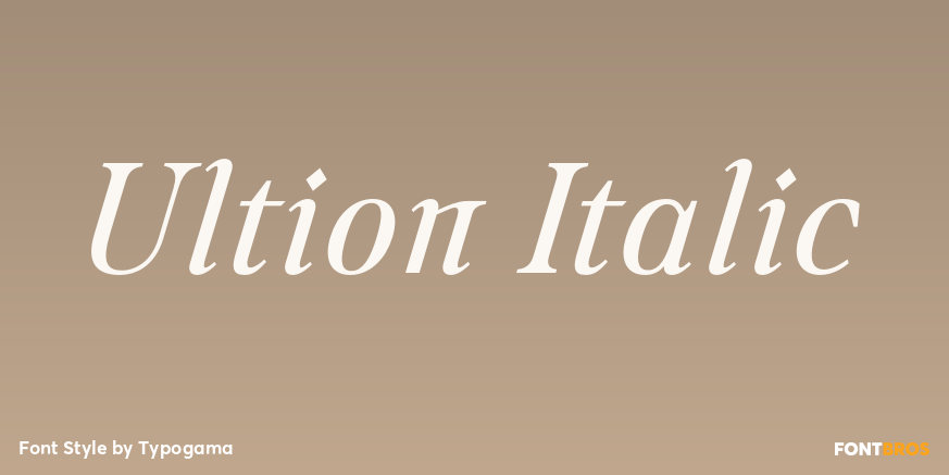 Ultion Italic Poster