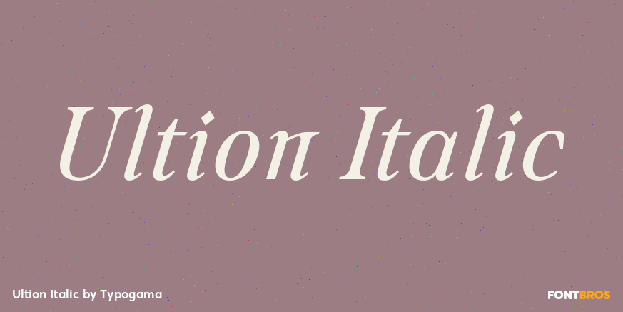 Ultion Italic Poster
